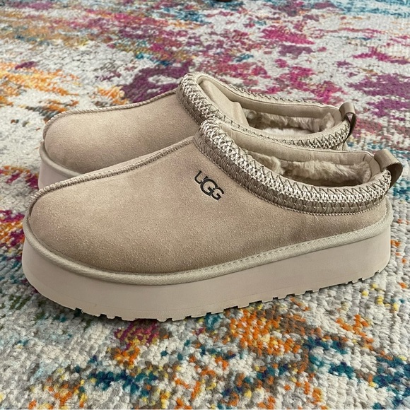 UGG Tazz Platform Slipper Mustard Seed Size 10 - Picture 3 of 10